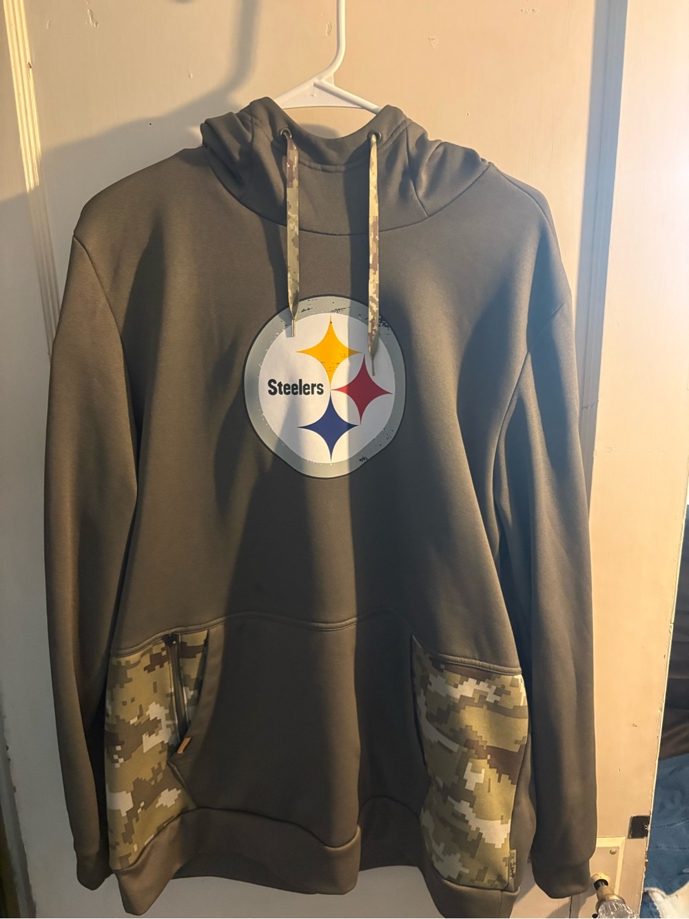 Nike NFL Pittsburgh Steelers Green Camo Hoodie